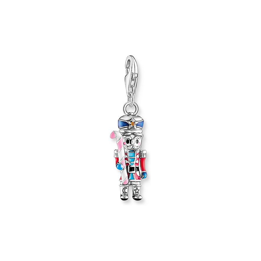 Thomas Sabo Charm TS003, Zirkonia, Damen, 925er Silber, Emaille, mehrfarbig