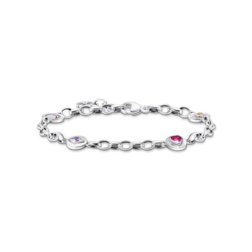Bracciale Thomas Sabo Donna In Argento 925 Con Pietre Opali - A1936-699-7-L19v
