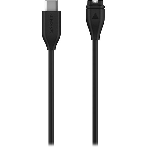 Garmin Ladekabel mit USB-C und proprietärem Anschluss.