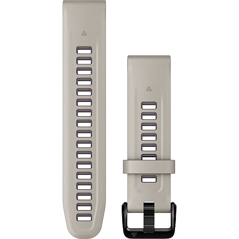 Garmin Armband mit rechteckigen Aussparungen und schwarzer Schließe.