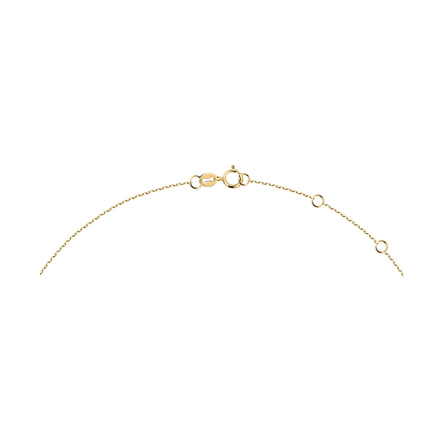 Live Diamond Halsschmuck aus 375 Gelbgold mit Rubin.