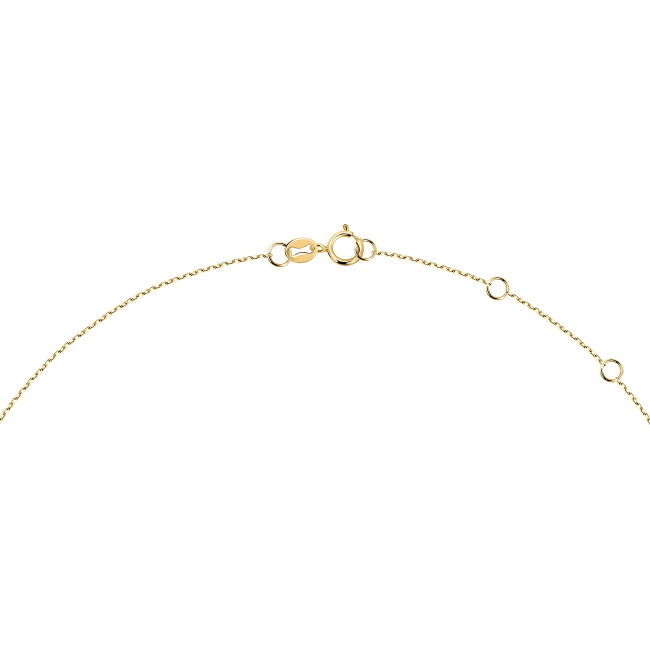 Collier Live Diamond en or jaune 375 avec saphir.