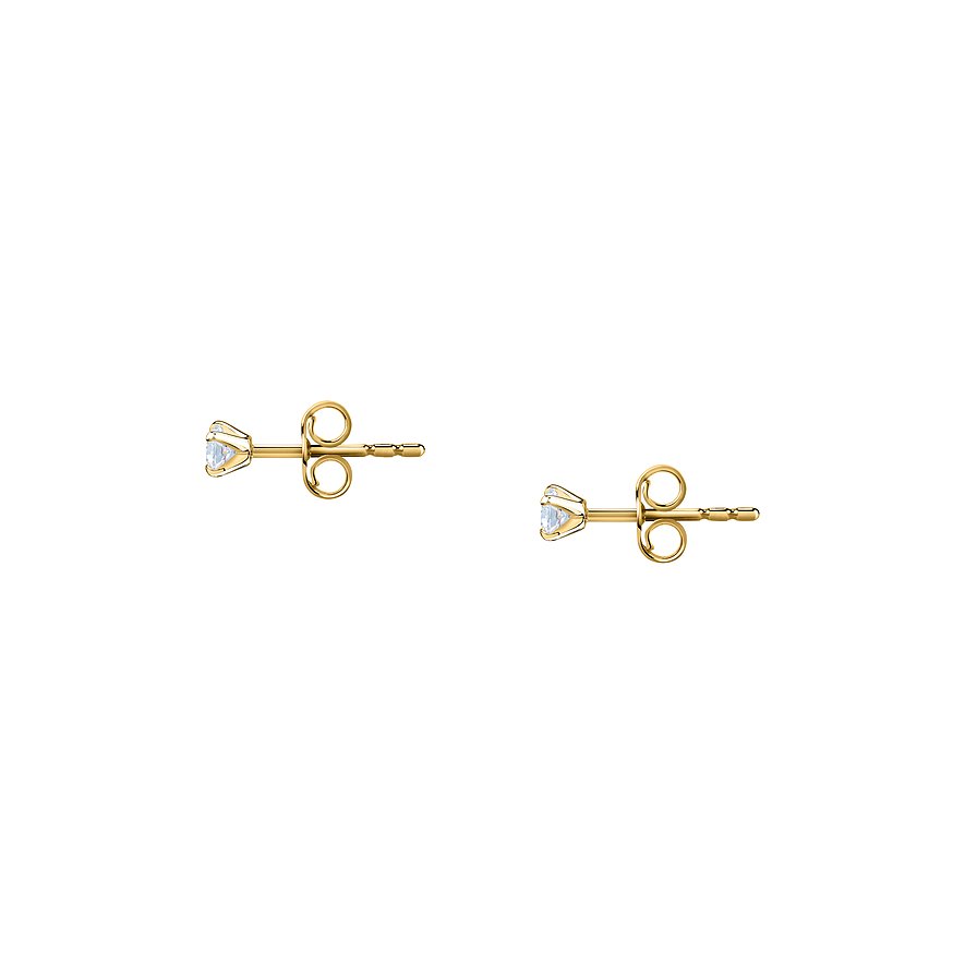 Thumbnail - Live Diamond Ohrstecker LDY040141 375er Gelbgold, recycelt