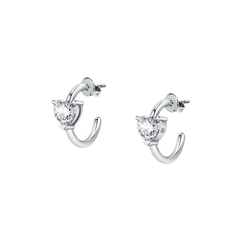 Boucles d'oreilles Chiara Ferragni en laiton avec zircone cubique.