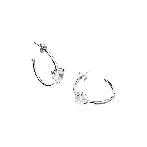 Créoles Chiara Ferragni en laiton avec zircone cubique.