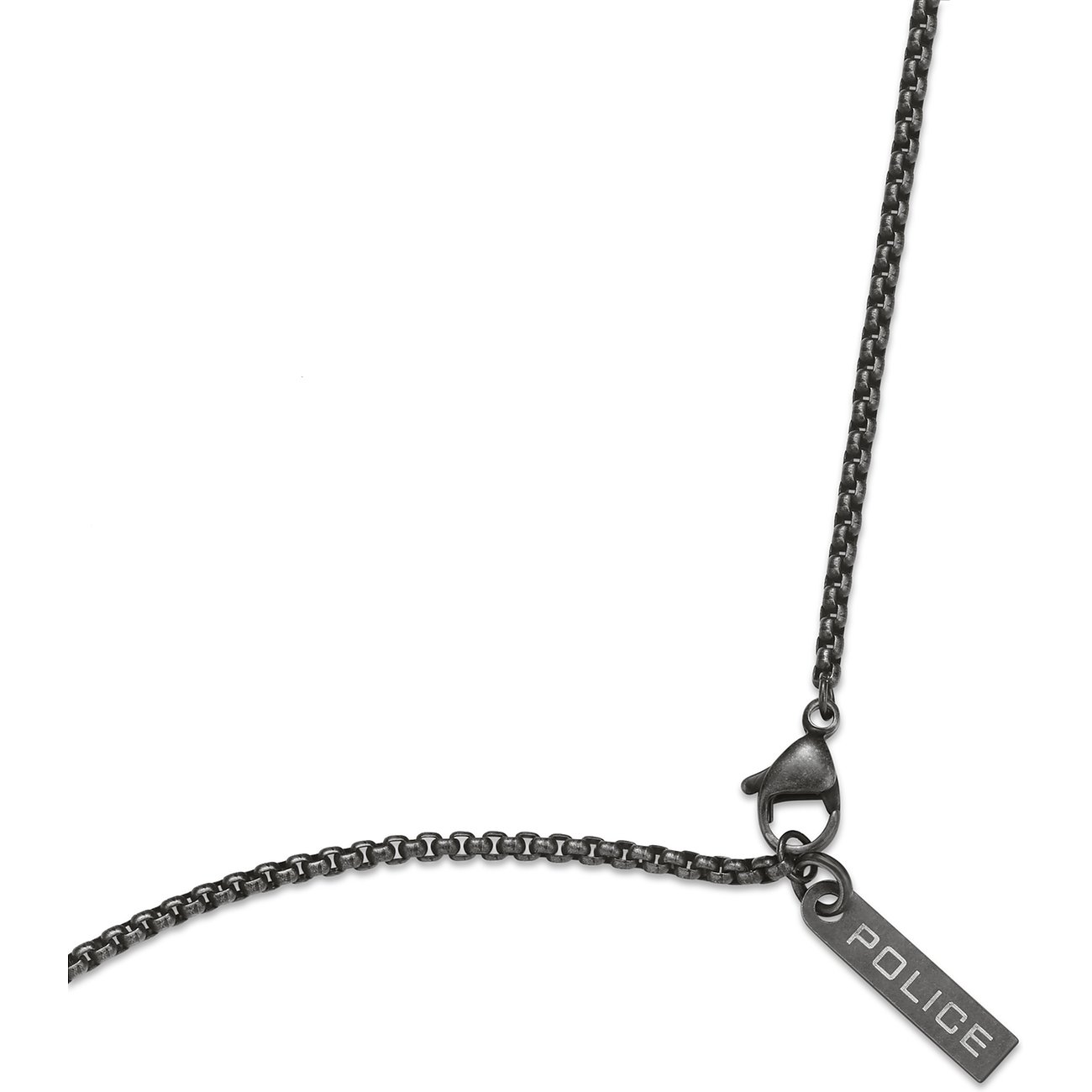 Police Taschenuhrkette PEWUM2119560 - Graue Herrenuhr Mit Silikonarmband 40mm