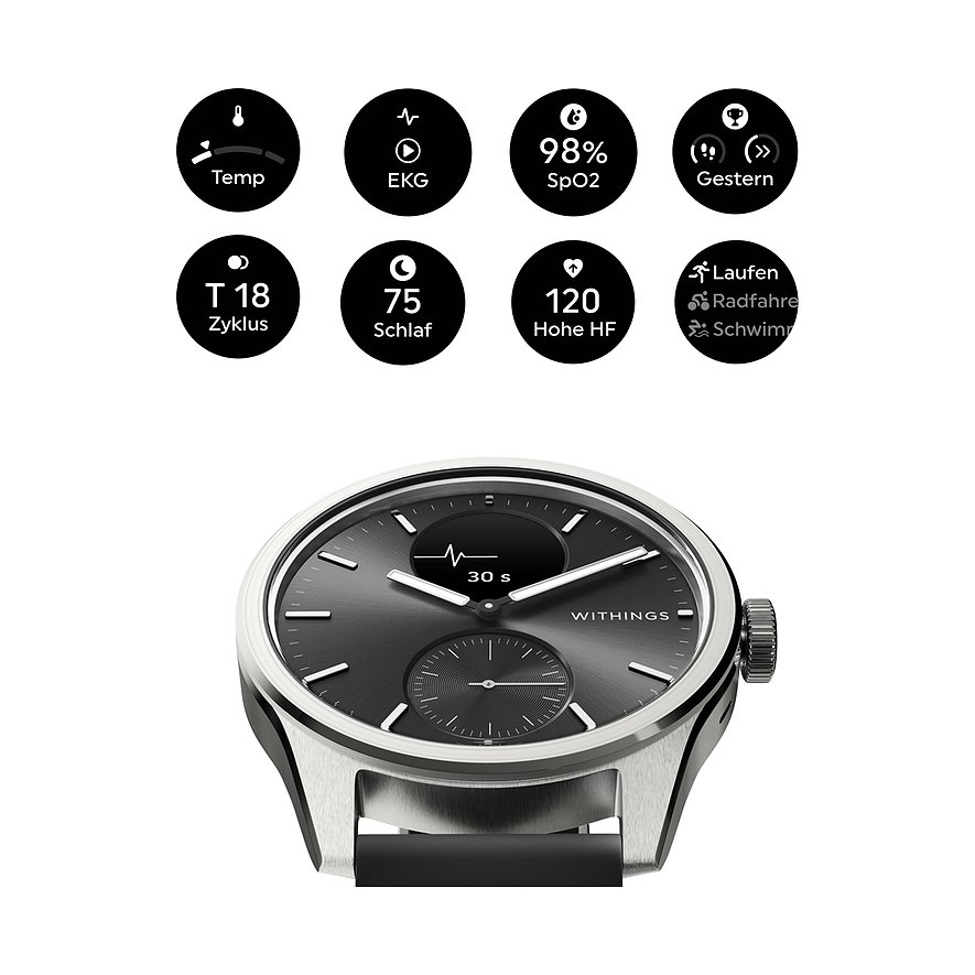 Withings Unisexuhr HWA10-MODEL 4-ALL-IN