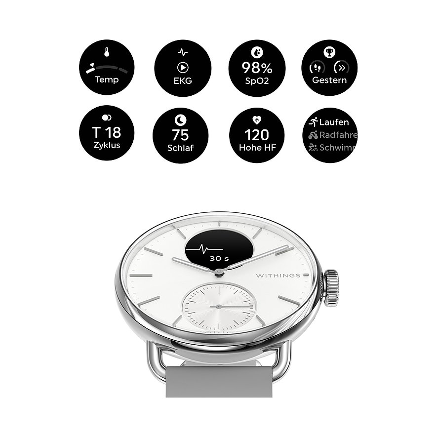 Withings Unisexuhr HWA10-MODEL 2-ALL-IN