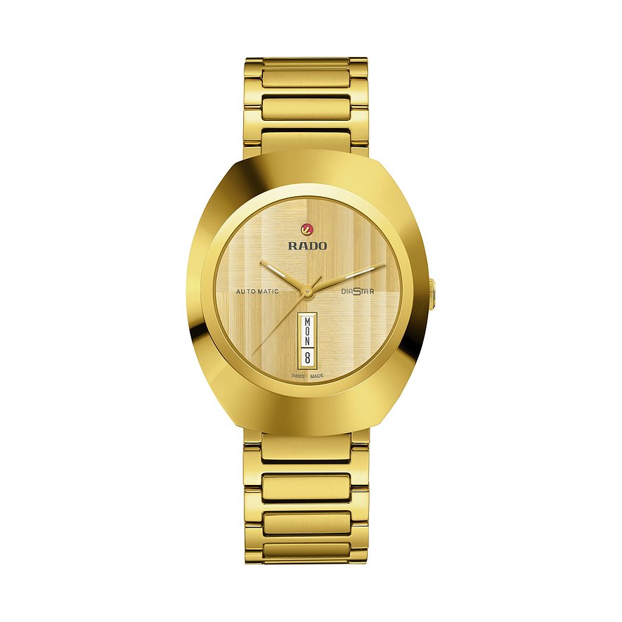 Rado Unisexuhr DiaStar Original R12161253, Unisex, Keramik, Armband: Edelstahl, PVD beschichtet, Automatik, analog