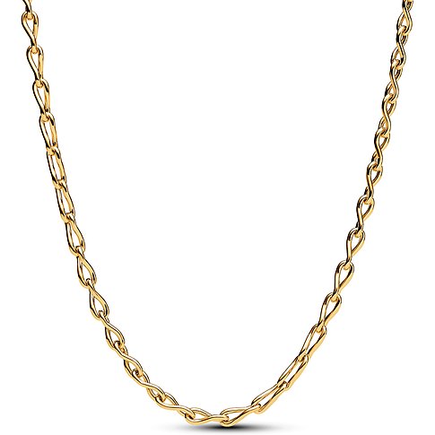 Pandora Halskette aus Metall mit verschlungenen Gliedern.