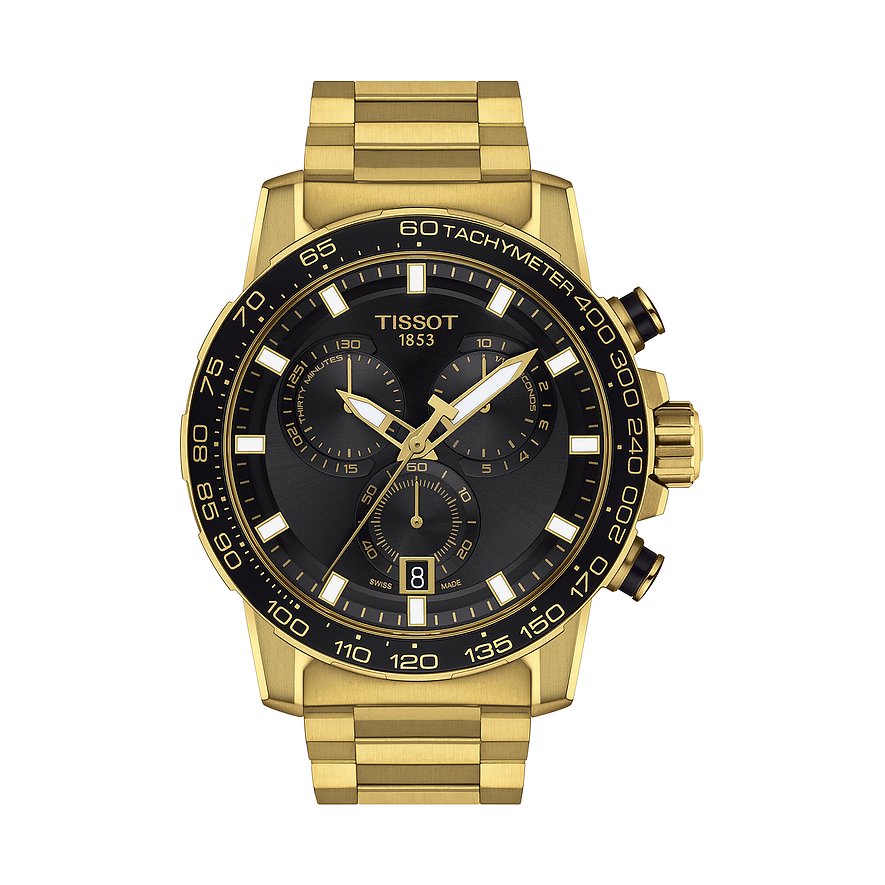 Tissot Chronograph Supersport Chrono T1256173305101, Herren, Edelstahl, Armband: Edelstahl, Quarz, analog