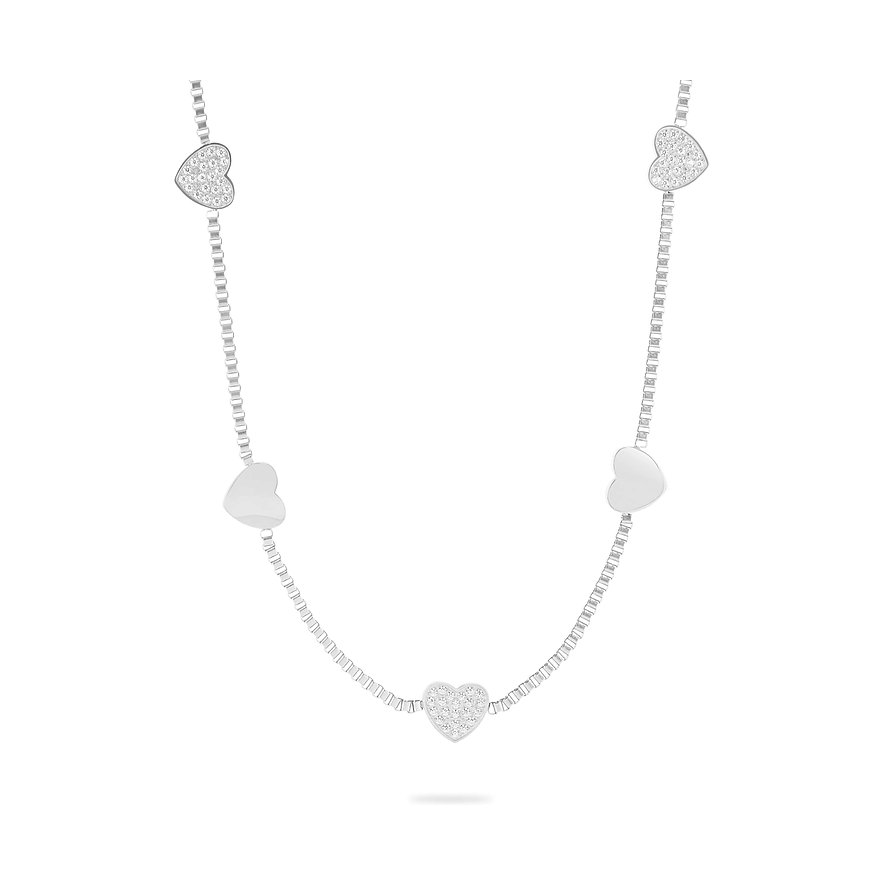 2. Chance - GMK Kette, Zirkonia, synthetisch, Damen, Edelstahl, silber