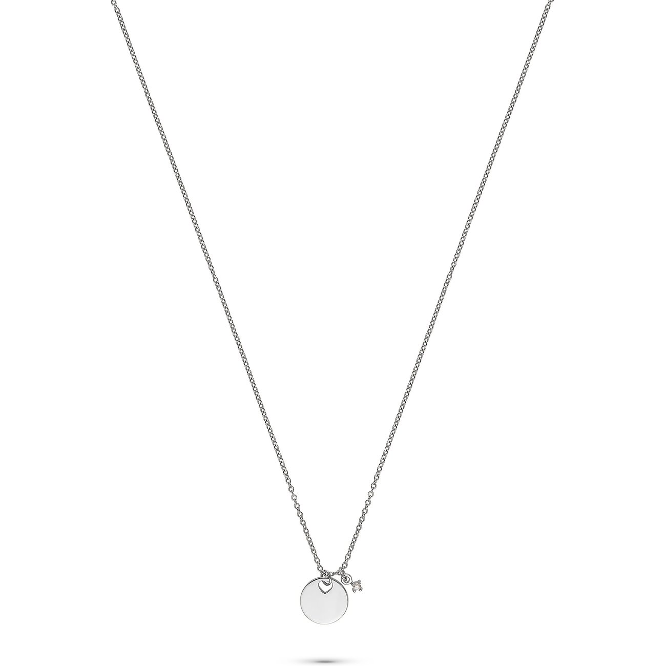 Guido Maria Kretschmer Halsschmuck aus rhodiniertem 925er Silber mit Diamant.