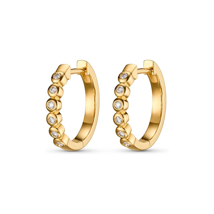 2. Chance - CHRIST Creolen, Damen, 585er Gelbgold, gelbgold