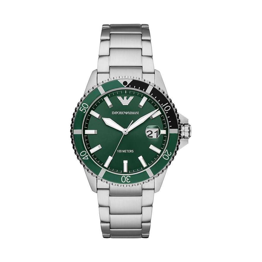 2. Chance - Emporio Armani Herrenuhr AR11338, Herren, Edelstahl, Armband: Edelstahl, Quarz, analog