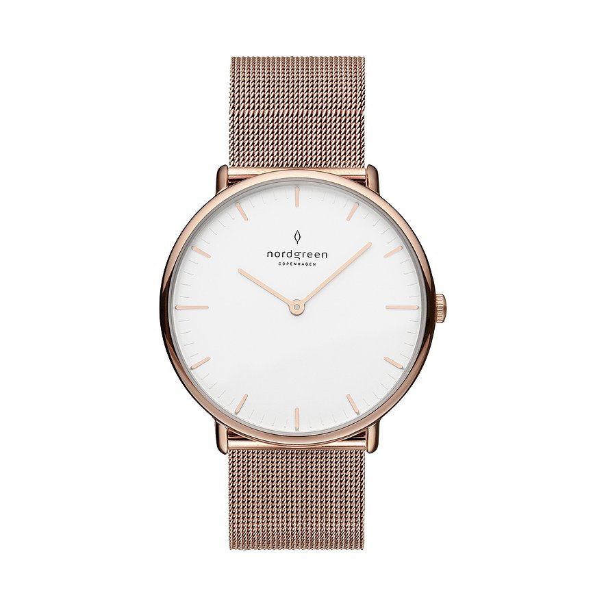 2. Chance - Nordgreen Unisexuhr NR36RGMEROXX, Unisex, Edelstahl, Armband: Edelstahl, Quarz, analog