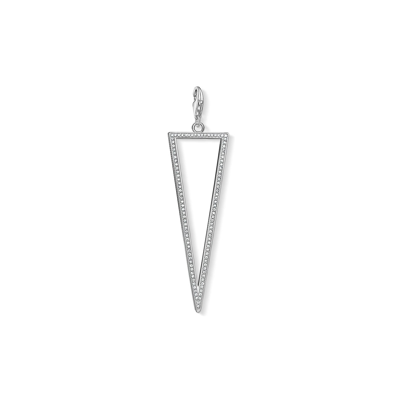Thomas Sabo Anhänger aus 925er Silber mit Zirkonia, dreieckig.