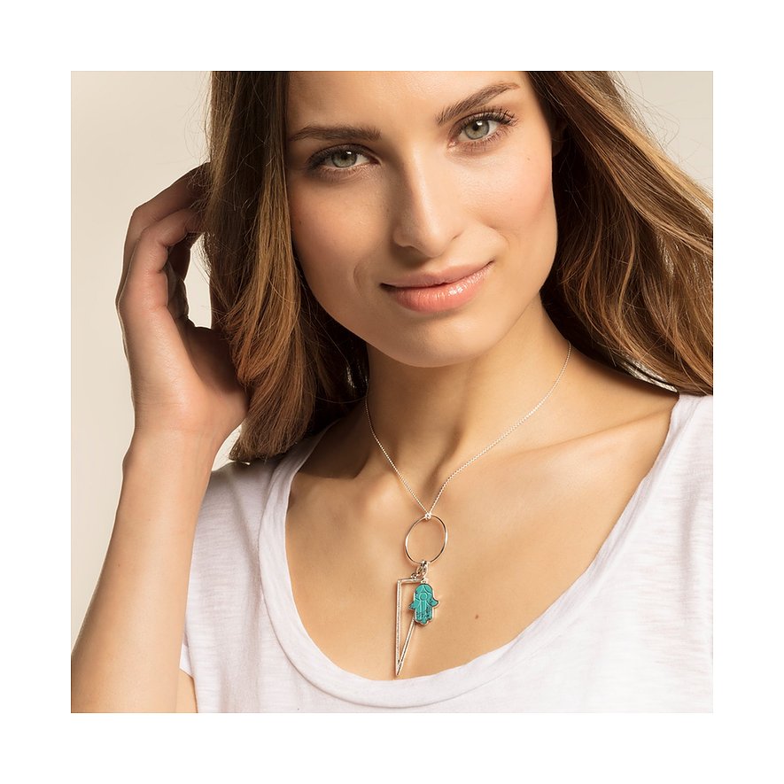 Thomas Sabo Anhängeschmuck aus 925er Silber mit Zirkonia.