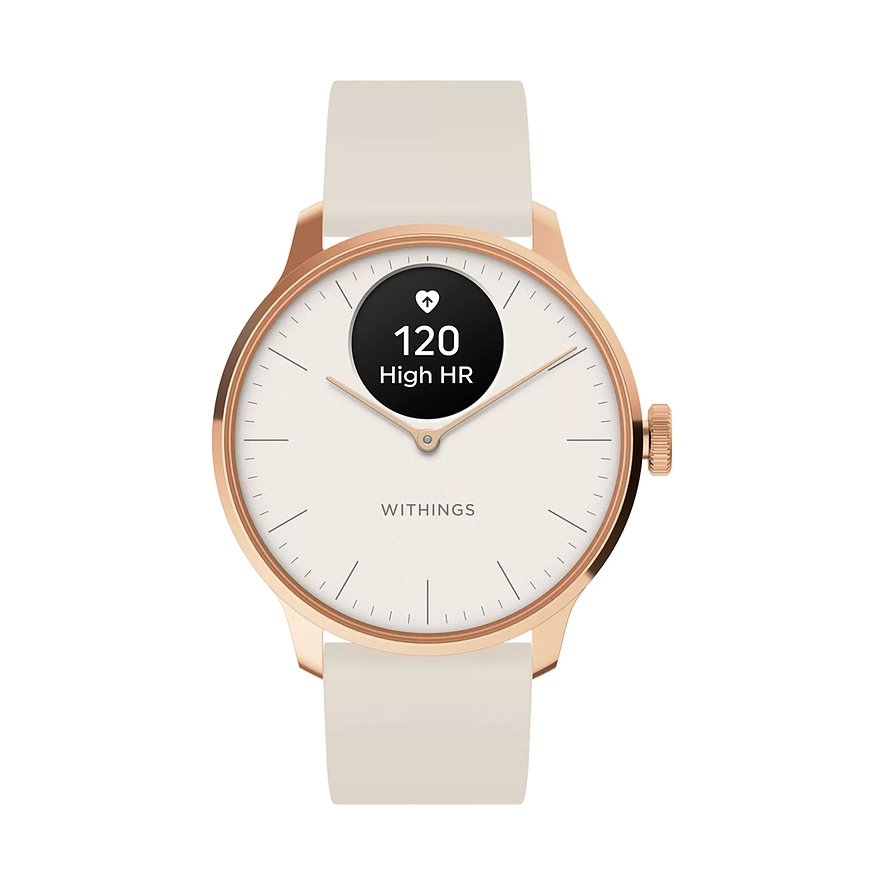 Withings Withings Unisexuhr Scanwatch Light 37mm rose HWA11-BUNDLE 1