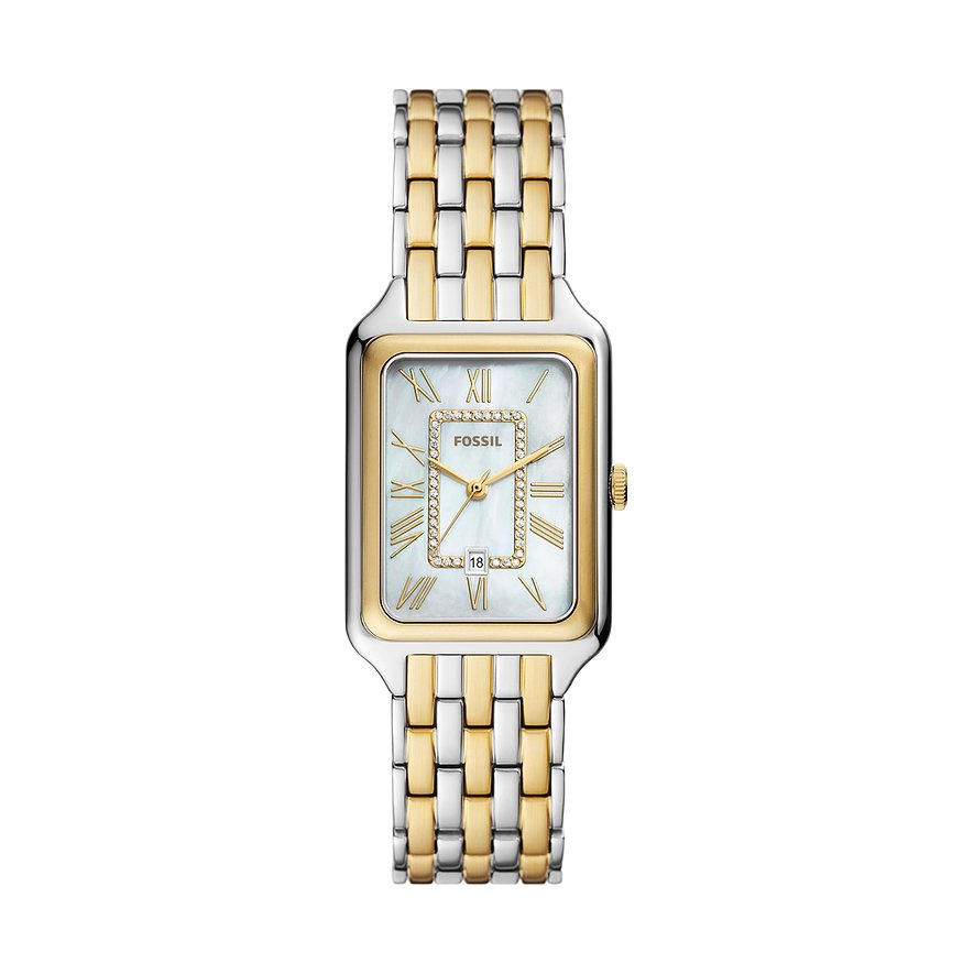 2. Chance - Fossil Damenuhr ES5305, Damen, Edelstahl, Armband: Edelstahl, Quarz, analog
