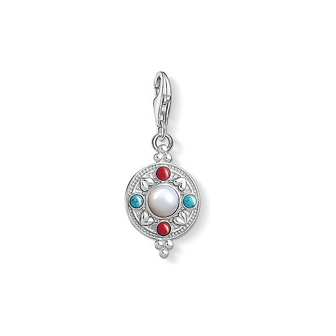 Thomas Sabo Anhänger aus 925er Silber mit Koralle und Perle.