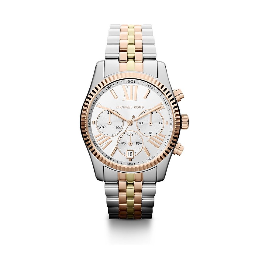 2. Chance - Michael Kors Chronograph MK5735, Damen, Edelstahl, Armband: Edelstahl, Quarz, analog