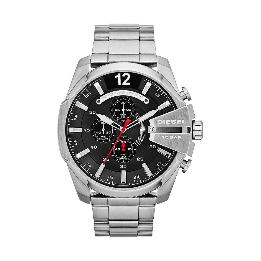 2. Chance - Diesel Chronograph, Herren, Edelstahl, Armband: Edelstahl, Quarz, analog