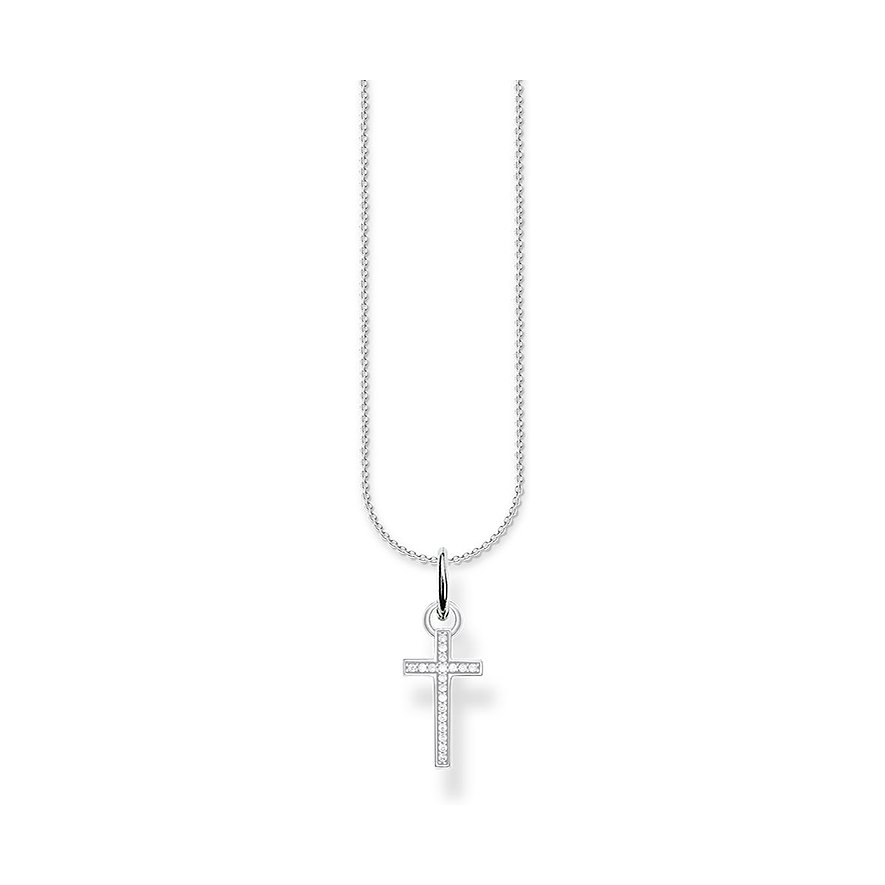 2. Chance - Thomas Sabo Kette SCKE150301, Zirkonia, Damen, 925er Silber, silber