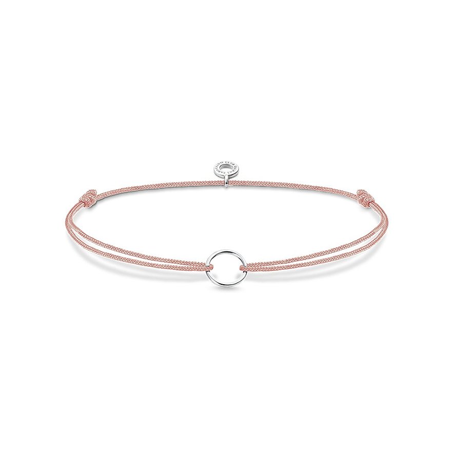 2. Chance - Thomas Sabo Armband LS068-173-19-L20v, Damen, 925er Silber, Perlon/Nylon, rosa