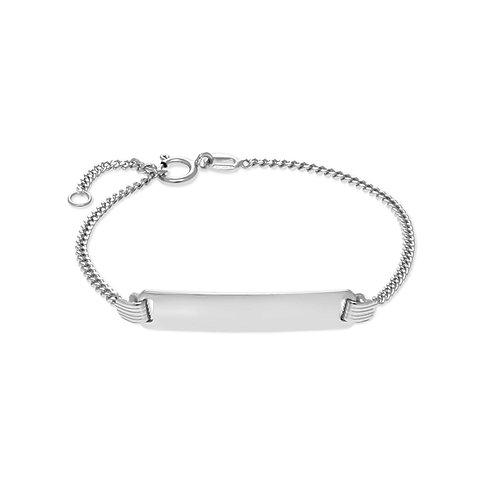FAVS Little Friends Armband aus 925er Silber mit Gravurplatte.