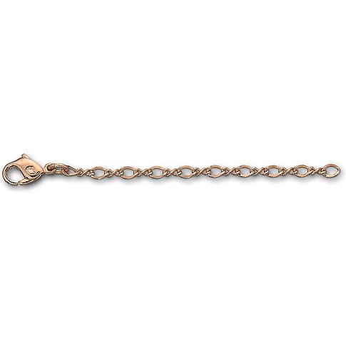 Swarovski Verlängerungskette mit Karabinerverschluss aus Metall, mit Kristallen.