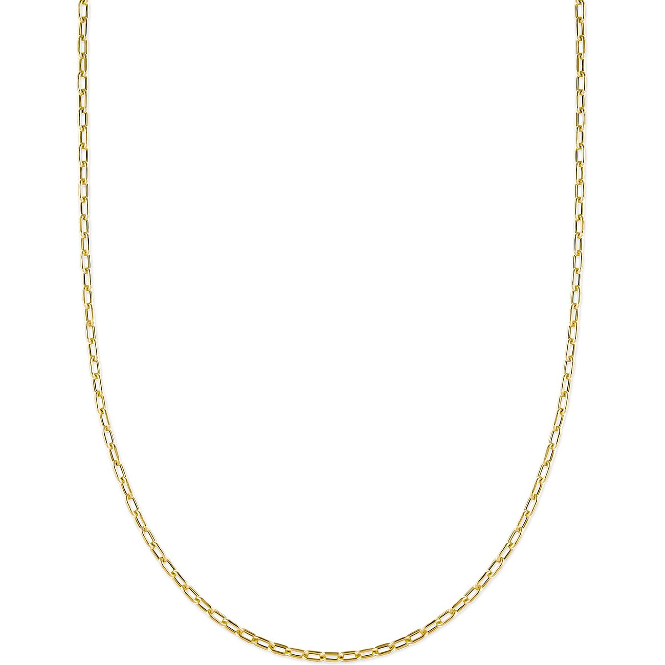 FAVS halskæde af 375 gult guld med ovale led.