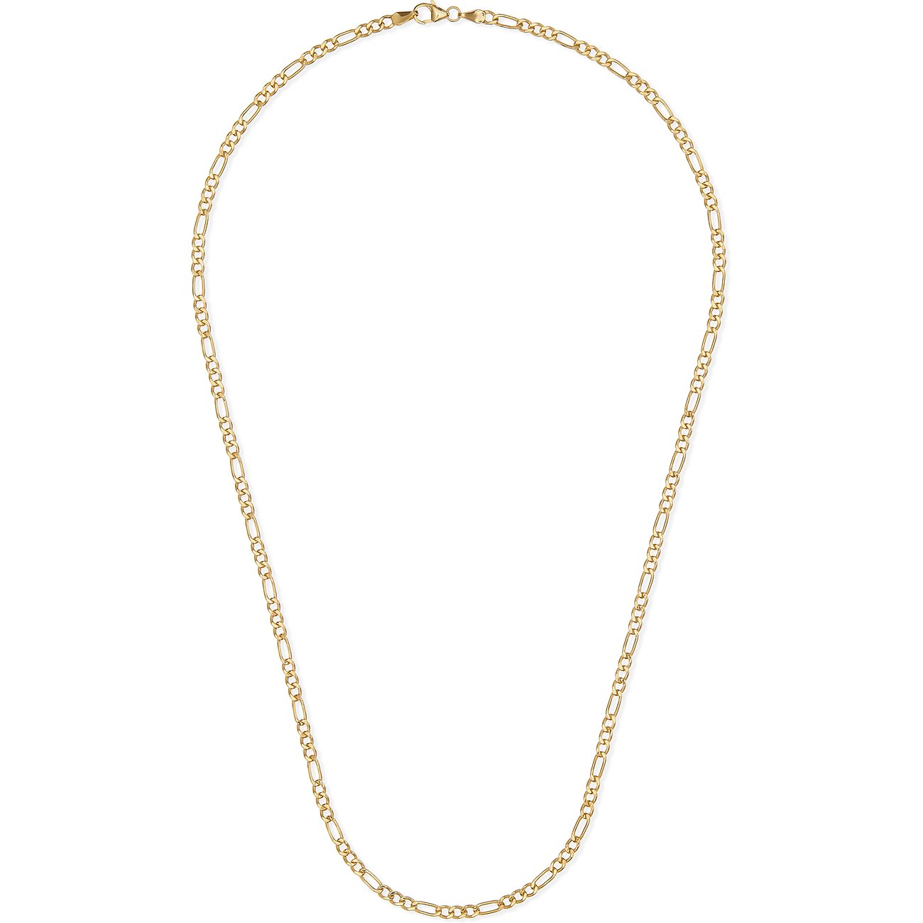 FAVS ketting van 375 geelgoud met Figaro-schakels.
