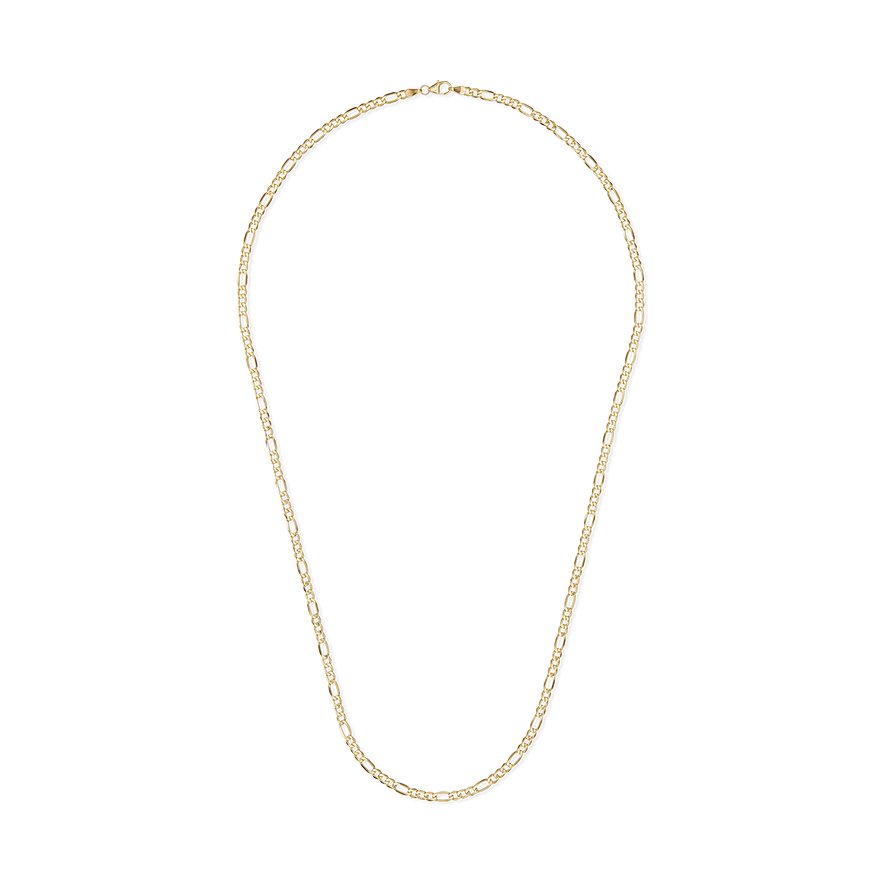 FAVS Halsketting van 375 geel goud, Figaro-ketting.