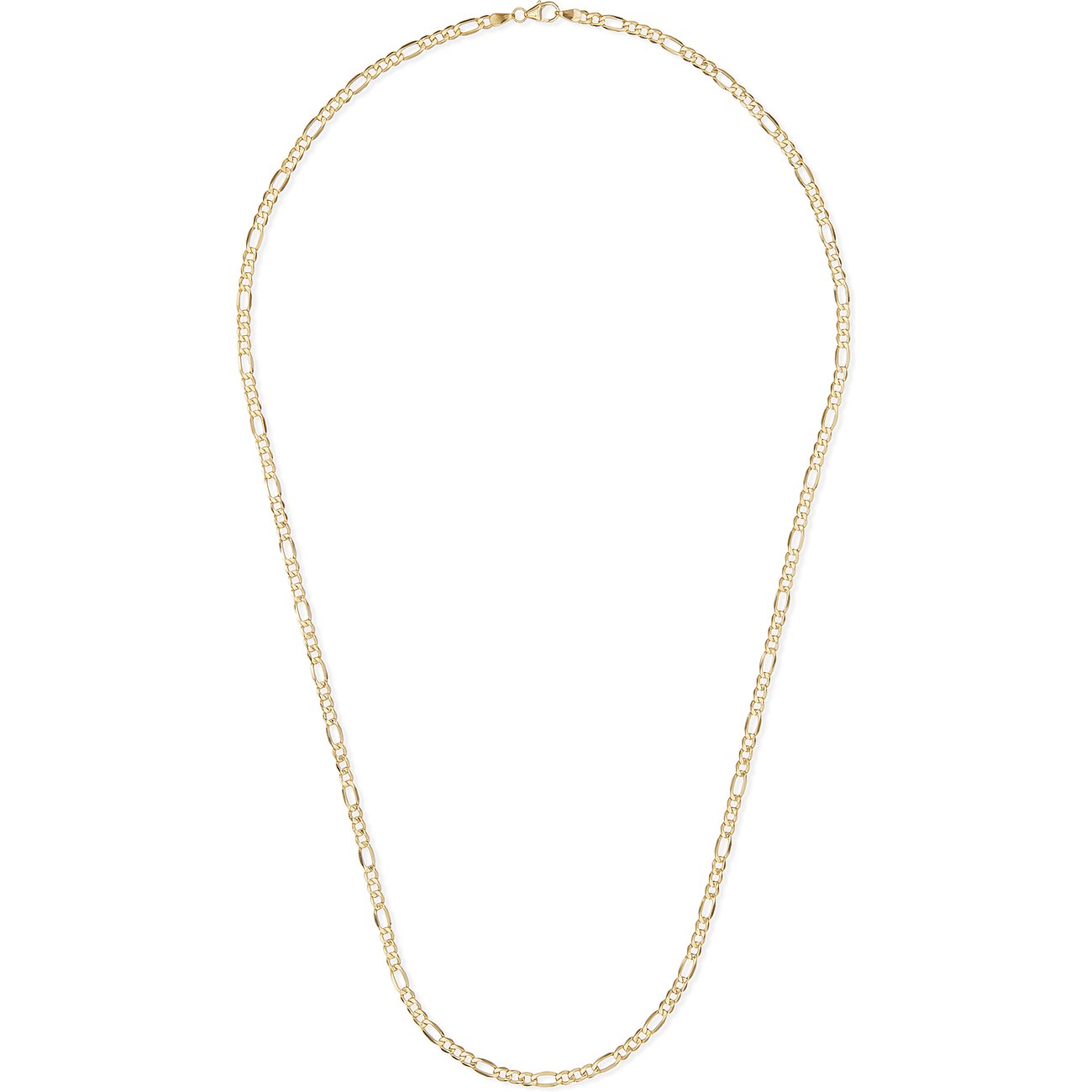 FAVS Halsketting van 375 geel goud, Figaro-ketting.