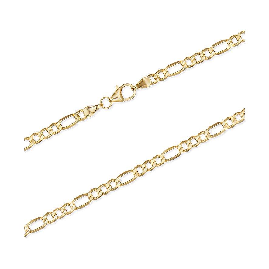 FAVS ketting van 375 geelgoud met Figaro-patroon.