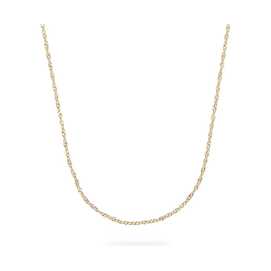 FAVS Halsschmuck aus 375 Gelbgold, feine Kettenglieder.