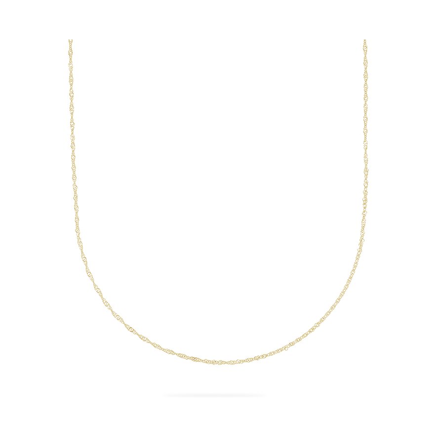 FAVS Halsschmuck aus 375 Gelbgold mit gedrehter Kette.
