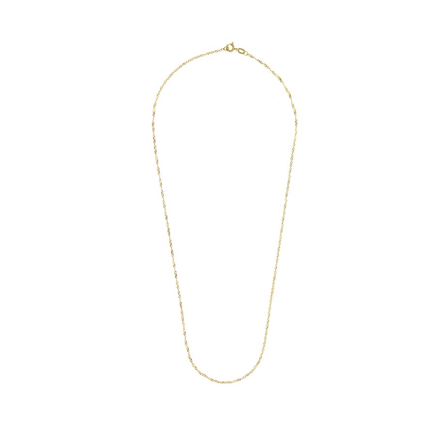 FAVS Halsschmuck aus 375 Gelbgold, als Singapurkette.