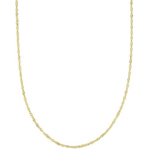 FAVS Halsschmuck aus 375 Gelbgold mit gedrehten Gliedern.