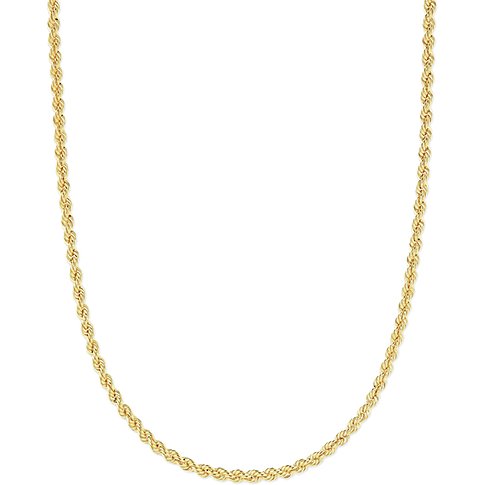 FAVS Halsschmuck aus 375 Gelbgold, als Seilkette.