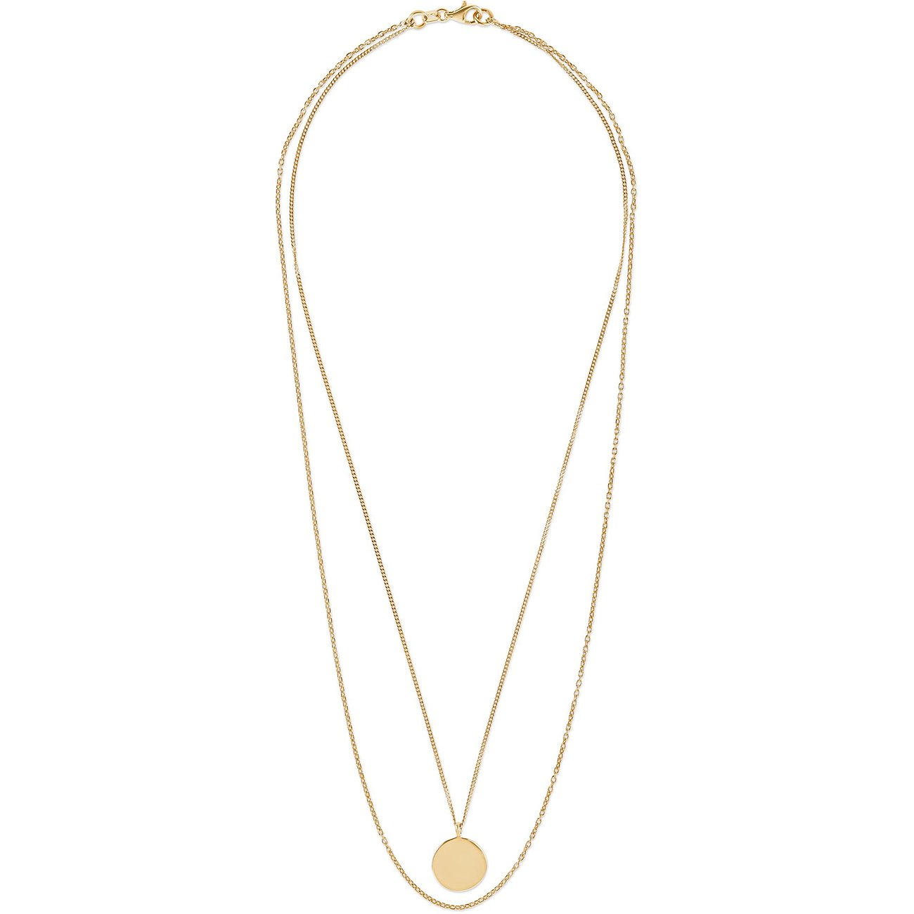 FAVS Halsschmuck aus 925er Silber mit runden Anhängern.