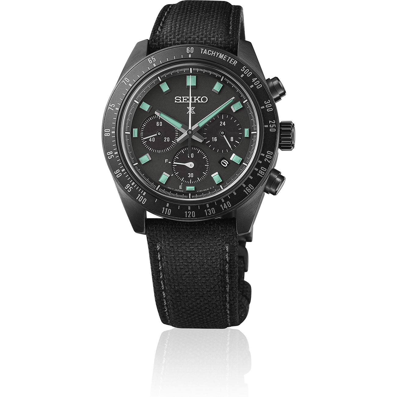 Seiko Herrenuhr Speedtimer Solar Black SSC923P1