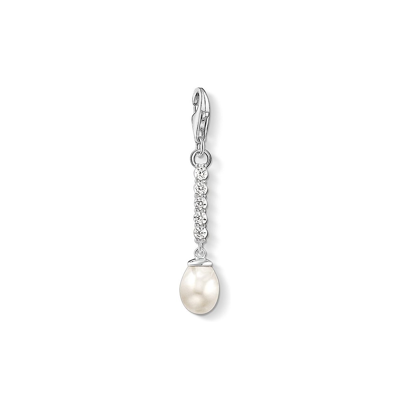 Thomas Sabo Anhänger aus 925er Silber mit Perle und Zirkonia.