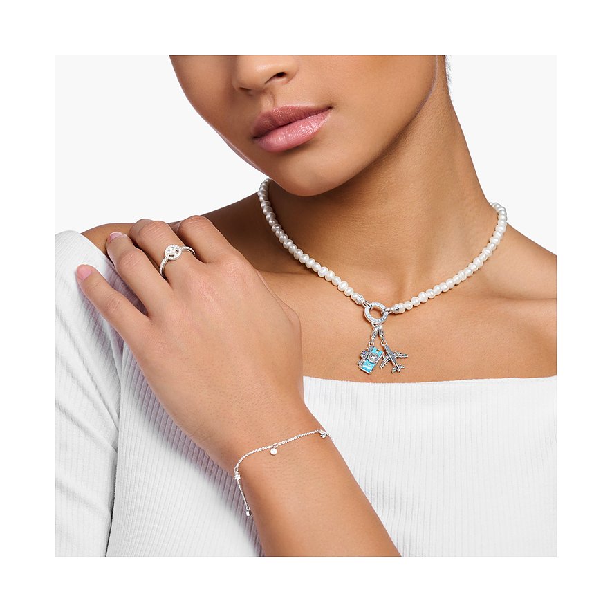 Thomas Sabo Anhängeschmuck aus 925er Silber mit Zirkonia.
