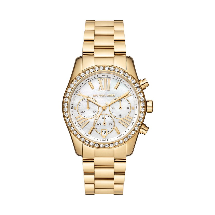 2. Chance - Michael Kors Chronograph MK7241, Damen, Edelstahl, Armband: Edelstahl, Quarz, analog
