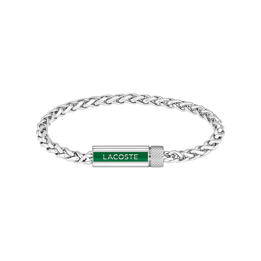 Lacoste Armband, Herren, Edelstahl, silber