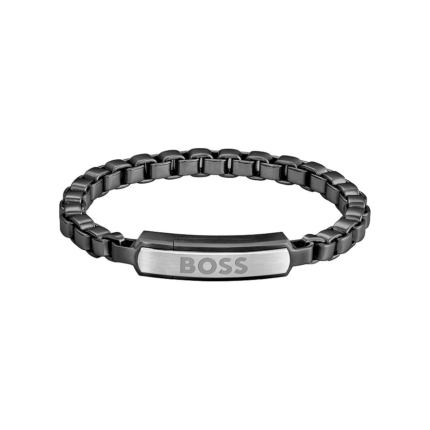 Boss Armband, Herren, Edelstahl, silber