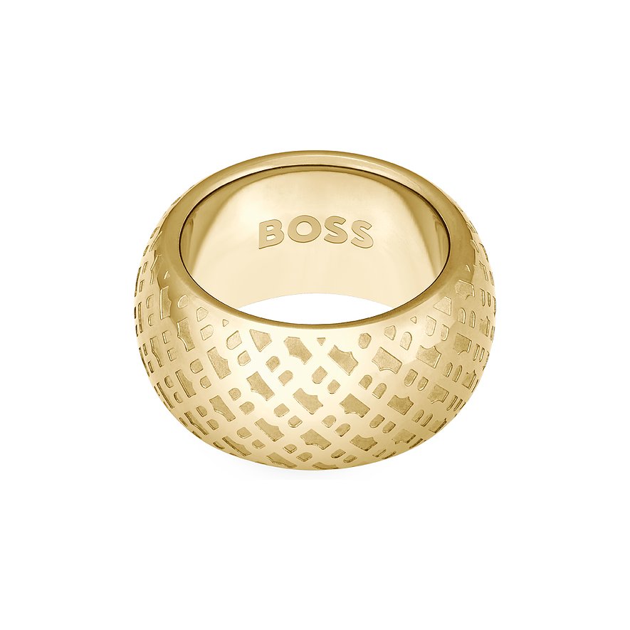 Boss Damenring, Damen, Edelstahl, gold, Größe: S