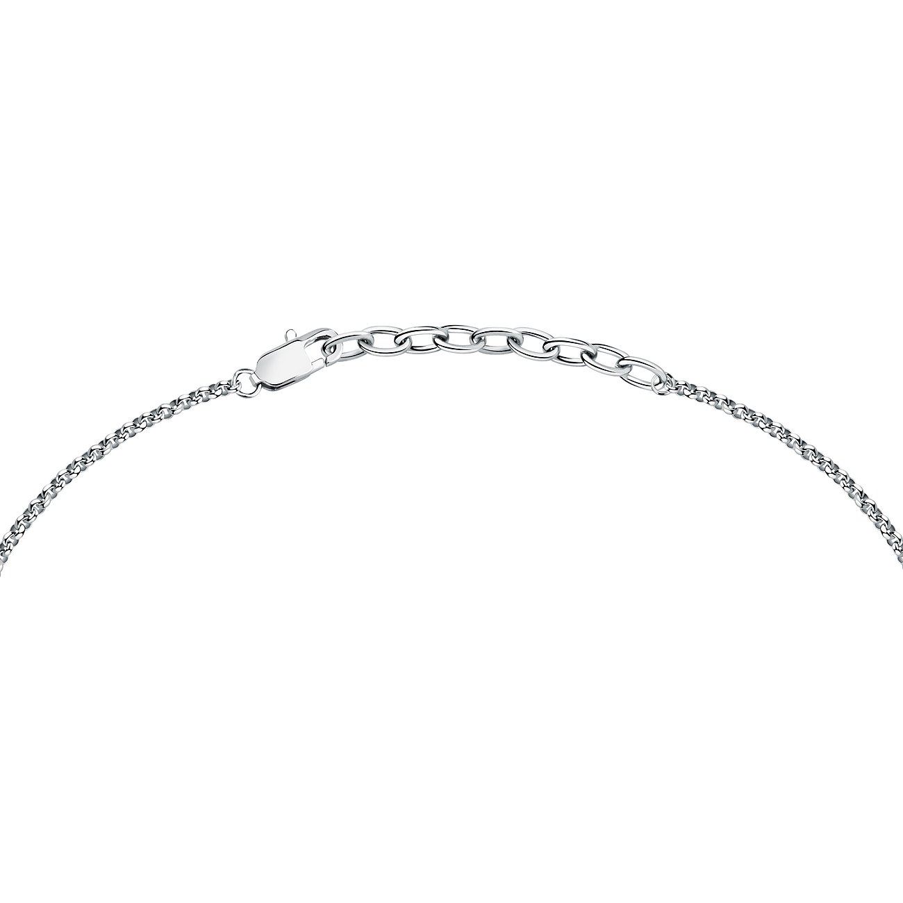 Collier Maserati en acier inoxydable avec saphir.